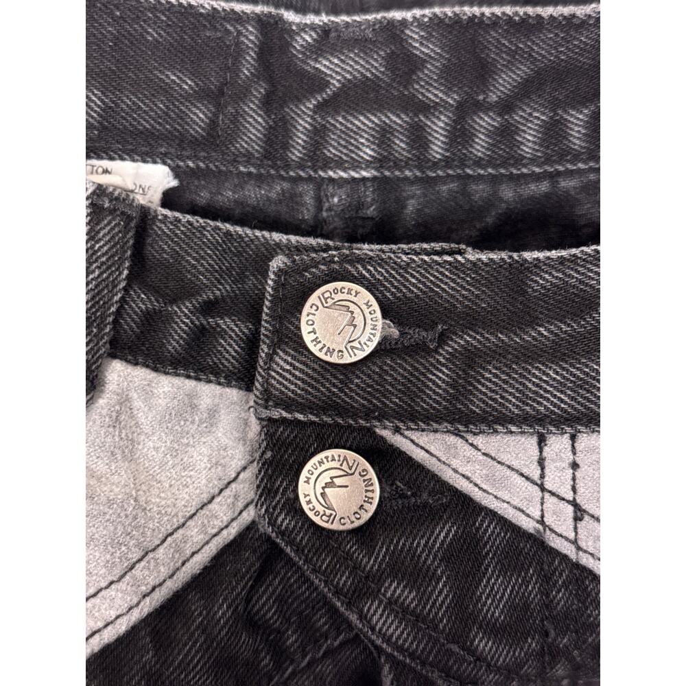 Vintage Rocky Mountain Jeans 24 x 34 Womens Black Denim Western Rodeo - Picture 8 of 10